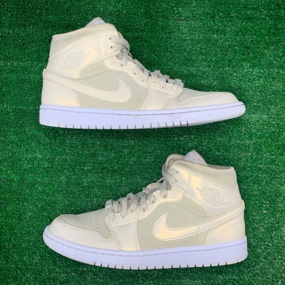 Nike Air Jordan 1 Mid Lemon Yellow Women's Size 9.5 No Box CK6587-200 - Picture 6 of 8